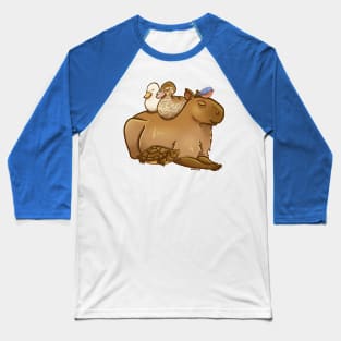 Friendly Capybara Baseball T-Shirt